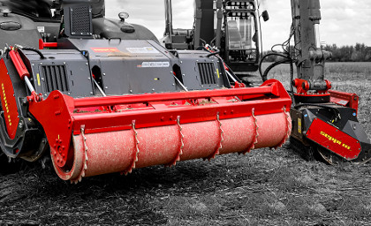 STARSOIL Stone Crusher/Forestry Mulcher for Tractors and BMS Forestry Mulcher for Excavators in Action.  Advanced technology and outstanding performance of SEPPI machines!