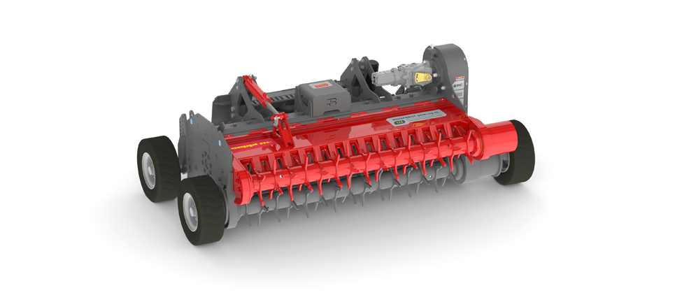 The mulcher classic with wide side displacement
