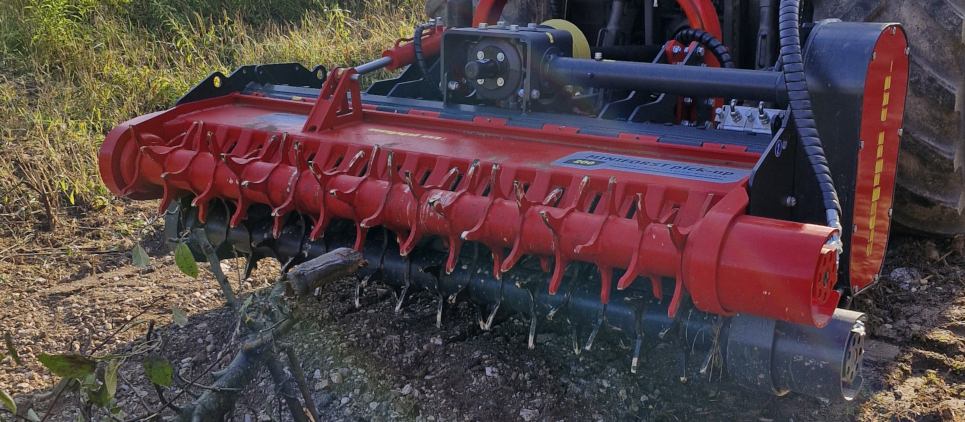 The mulcher classic with wide side displacement