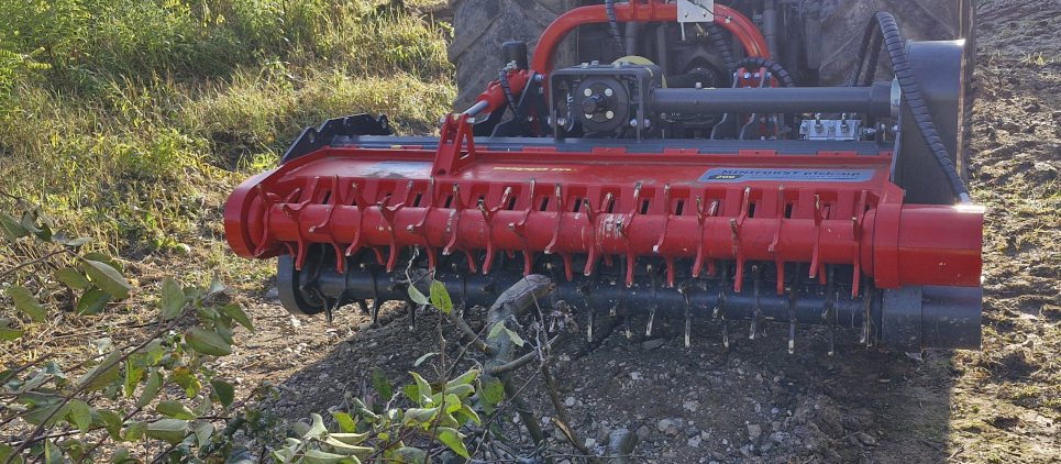 The mulcher classic with wide side displacement