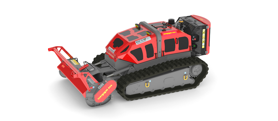 The mulcher classic with wide side displacement