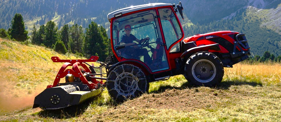 The mulcher classic with wide side displacement