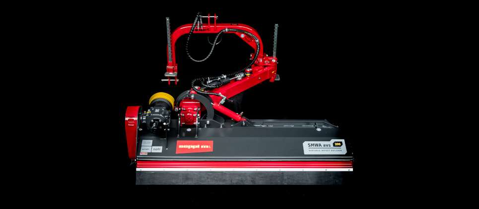 Mulcher with lateral, horizontal and vertical side shift