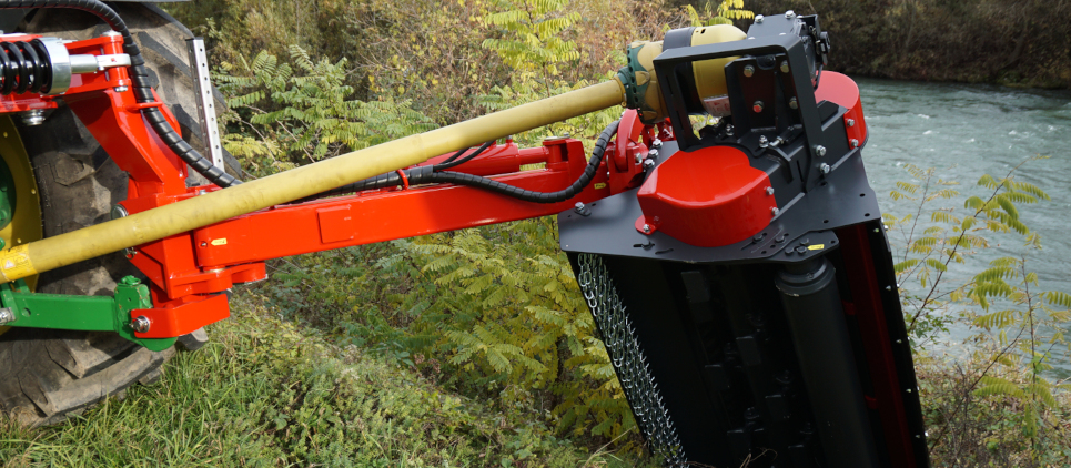 The mulcher classic with wide side displacement