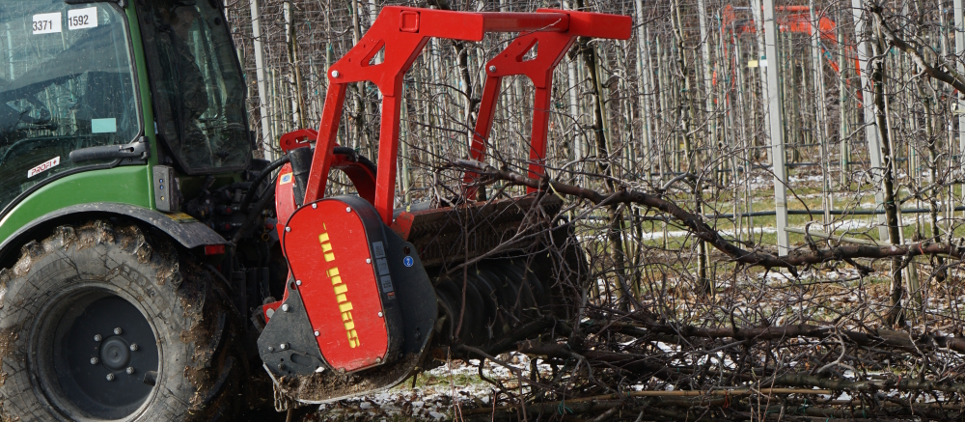 Das kleinste aber doch starke Seppi M. Forstmulchgerät.