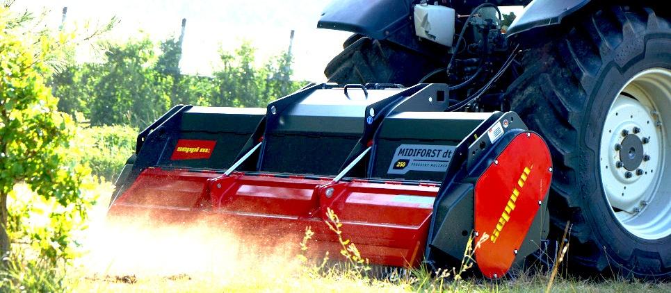 MIDIFORST DT Forstwirtschaft: für die Pflege von Wäldern und Waldwegen, Strom- und Gasleitungen, für die Säuberung nach der Holzernte, für das Errichten von Brandschutzstreifen