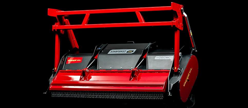 STARFORST high performance forestry mulcher 180-350 HP The tree shredder / mulcher STARFORST is a compact and powerful SEPPI forestry mulcher