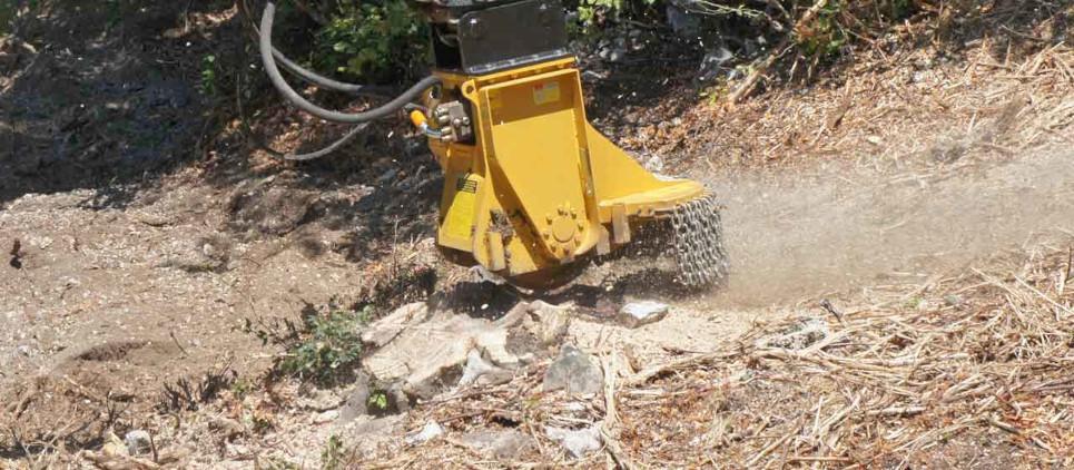 MIDI-KASTOR hyd Stump grinder for small and medium excavators