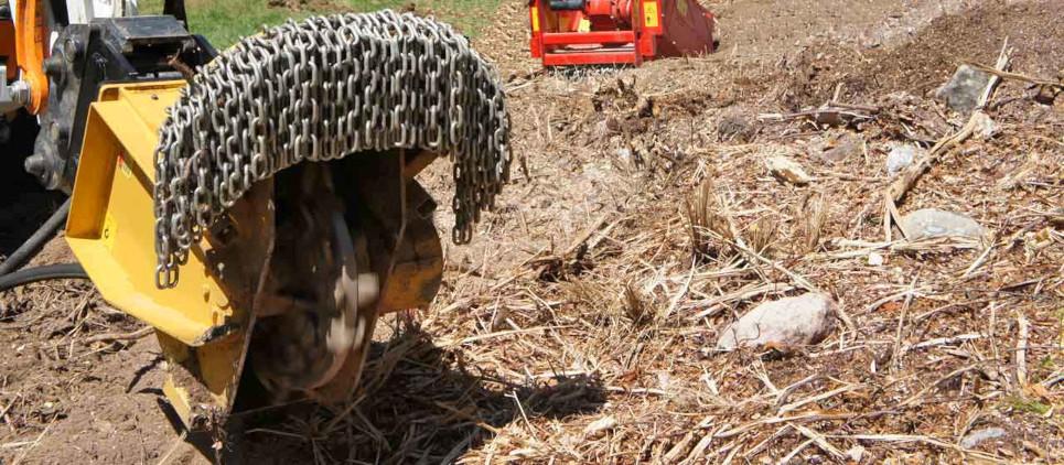 MIDI-KASTOR hyd Fraise de souches pour pelles de 5 à 15 t