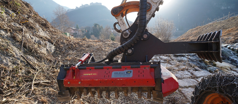 Strong mulcher - attachment for excavator