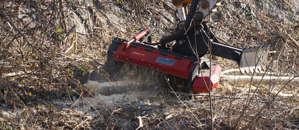Strong mulcher - attachment for excavator