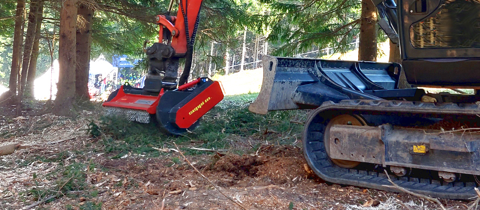 MINI-BMS Mulcher - attachment for excavators  from 5 to 10 t