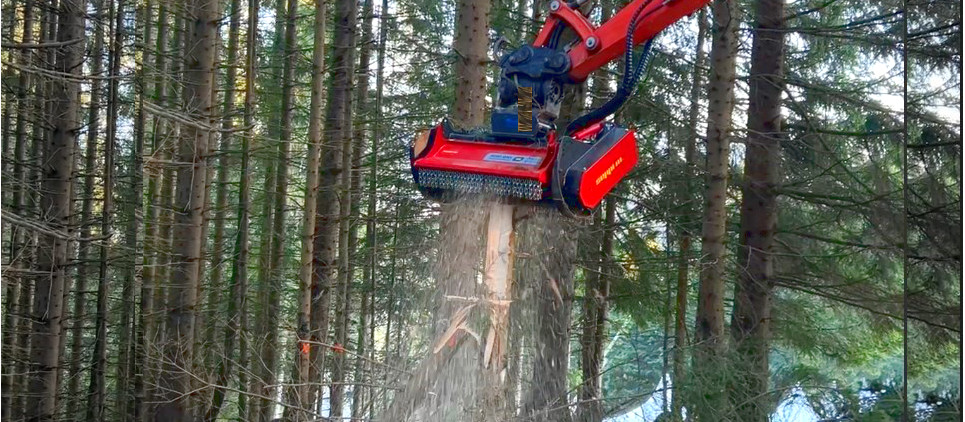 MINI-BMS Mulcher - attachment for excavators  from 5 to 10 t