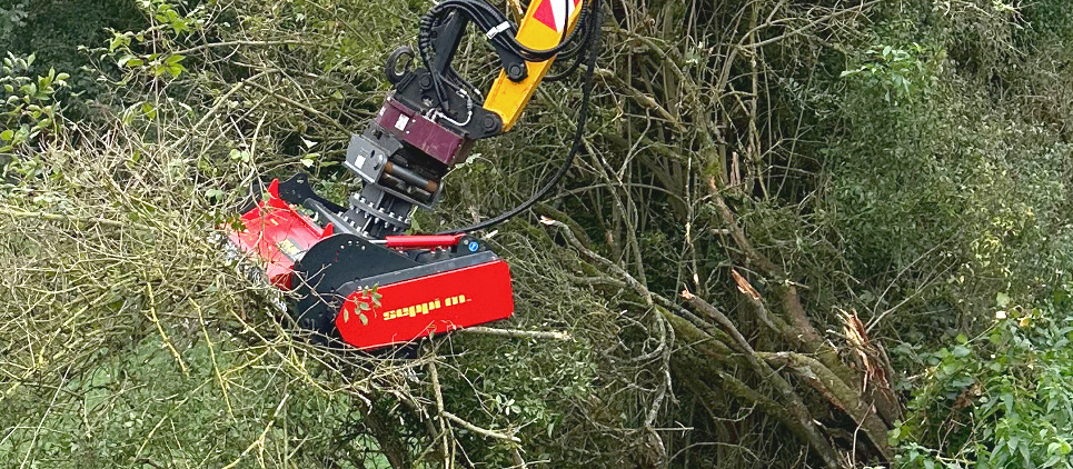 MINI-BMS Mulcher - attachment for excavators  from 5 to 10 t