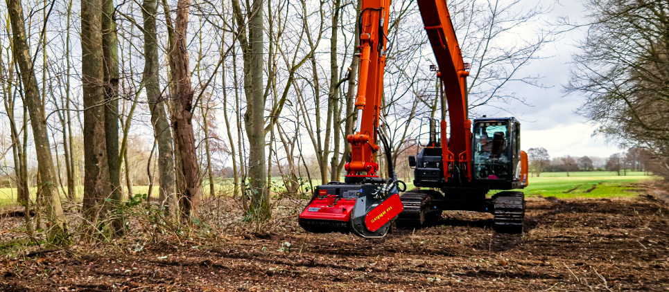 Strong mulcher - attachment for excavator