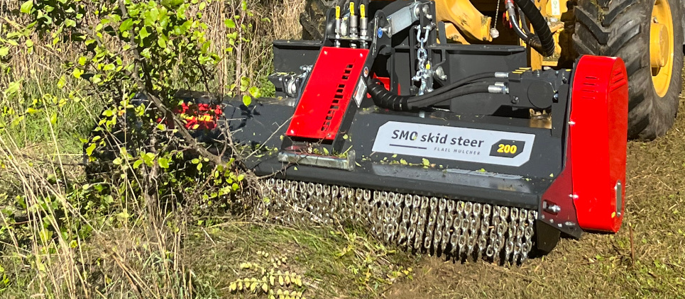SMO skid steer hydraulisch angetriebenes Mulchgerät