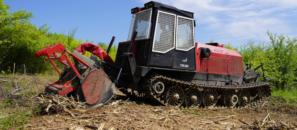 broyeur forestier pour véhicules hydrauliques