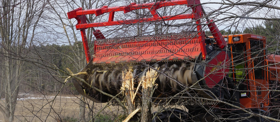 Forstmulchgerät für hydraulische Trägerfahrzeuge