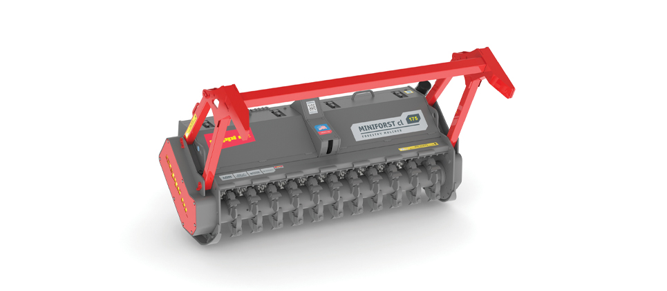 Rendering Trinciatrice forestale per skid steer